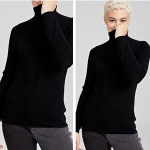 NWT CHARTER CLUB | Turtleneck 100% Cashmere Sweater in black size Large PP PS